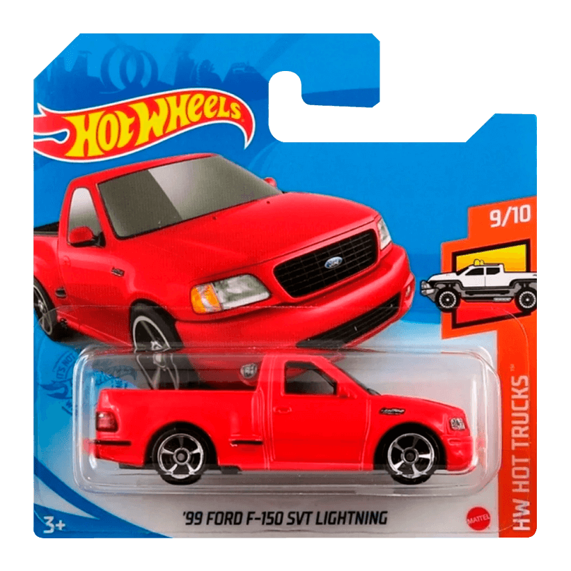 Машинка Базовая Hot Wheels '99 Ford F-150 SVT Lightning Fast & Furious Hot Trucks 1:64 GRY97 Red - Retromagaz