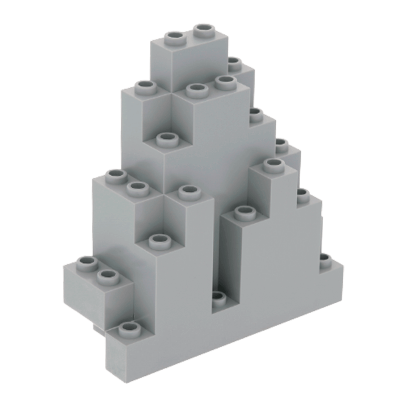Скала Lego Triangular Панель 3 x 8 x 7 6083 4161046 6052991 Light Bluish Grey Б/У - Retromagaz