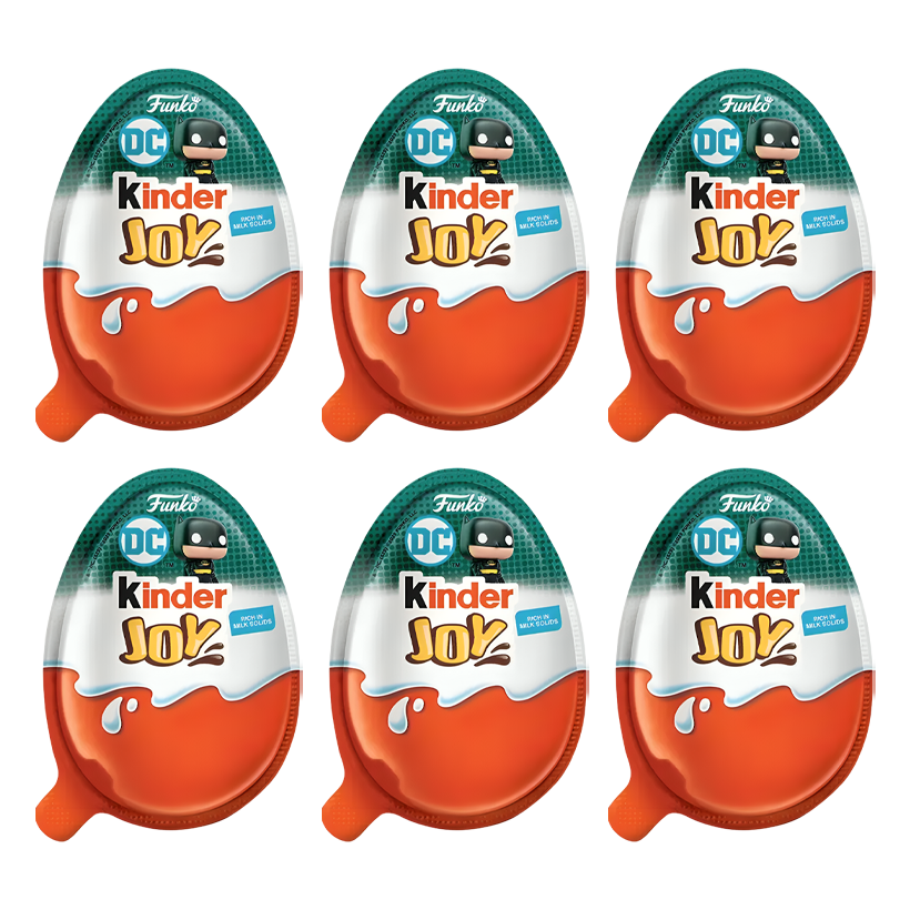 Набір Шоколадне Яйце 6шт Kinder Joy Funko Pop DC Super Heroes 20g - Retromagaz