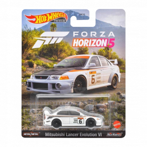 Машинка Premium Hot Wheels Mitsubishi Lancer Evolution VI 5 Forza Horizon 1:64 HCP11 White
