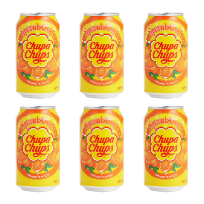 Набор Напиток Chupa Chups Orange Flavour 345ml 6шт - Retromagaz