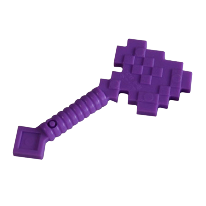 Оружие Lego Axe Pixelated Minecraft 18788 6167588 Medium Lavender Б/У - Retromagaz