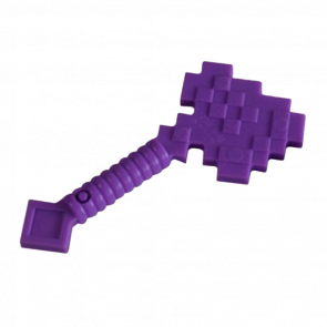 Оружие Lego Axe Pixelated Minecraft 18788 6167588 Medium Lavender Б/У