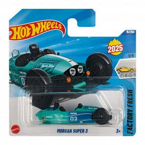 Машинка Базова Hot Wheels Morgan Super 3 Factory Fresh 1:64 HYW13 Green - Retromagaz