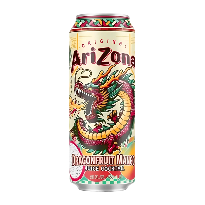Чай Холодний Arizona Dragonfruit Mango Juice Cocktail 650ml - Retromagaz