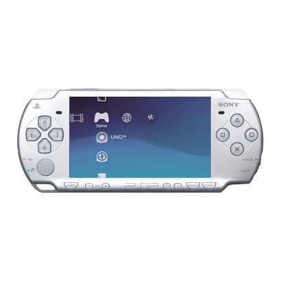 Консоль Sony PlayStation Portable Slim PSP-2ххх Модифікована 32GB Silver + 5 Вбудованих Ігор Б/У - Retromagaz