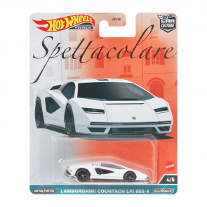 Машинка Premium Hot Wheels Lamborghini Countach LPI 800-4 Spettacolare 1:64 FPY86/HKC40 White - Retromagaz