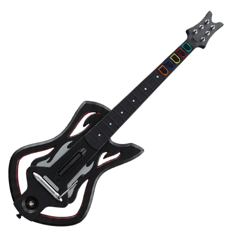 Гитара Беспроводной Activision Xbox 360 96150805 Guitar Hero Warriors of Rock Black Б/У - Retromagaz