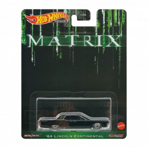 Машинка Premium Hot Wheels The Matrix '64 Lincoln Continental Rep. Entertainment 1:64 HCP06 Black - Retromagaz