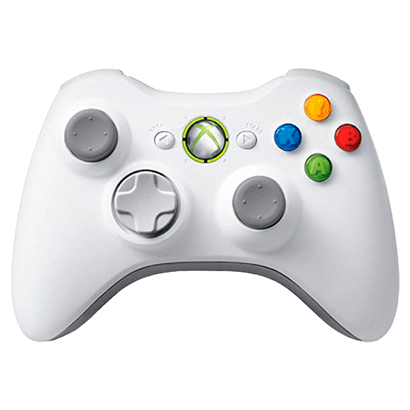 Геймпад Беспроводной Microsoft Xbox 360 White Б/У - Retromagaz
