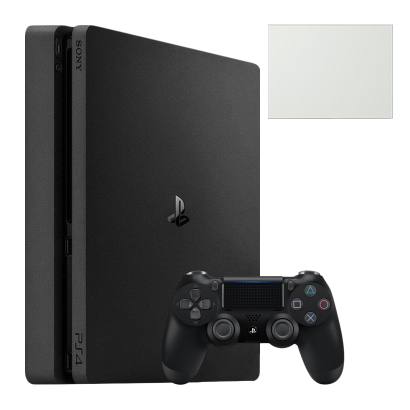 Набір Консоль Sony PlayStation 4 Slim 500GB Black Б/У  + Геймпад Бездротовий DualShock 4 Version 2 + Коробка White - Retromagaz