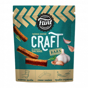 Сухарики Flint Ржано-пшеничные Гренки со Вкусом "Честнок" 90g