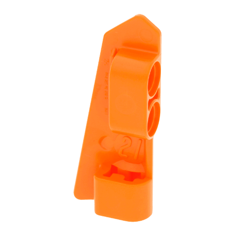 Technic 4шт Lego Панель Скошена #21 Very Small Smooth Side B 11946 43499 6022767 6340604 Orange Б/У - Retromagaz