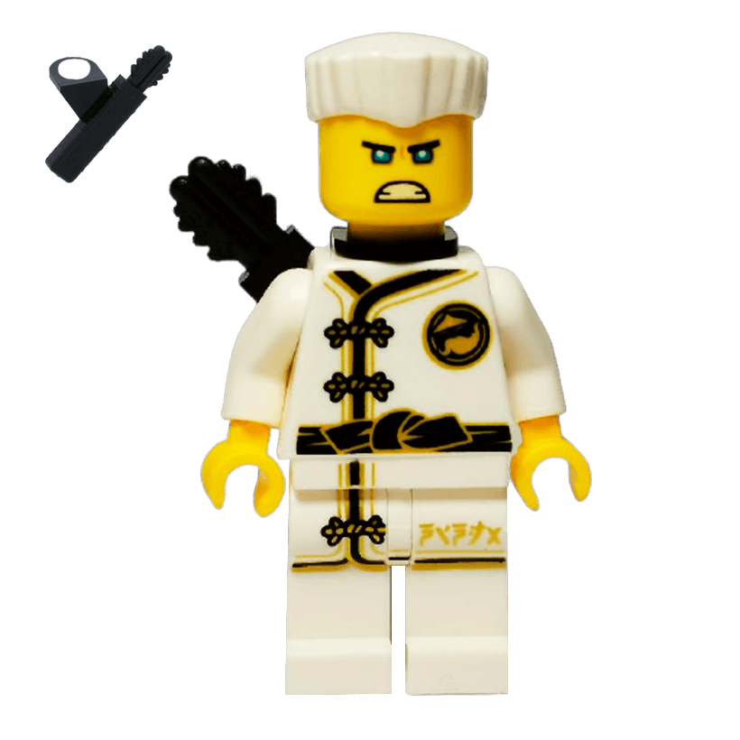 Фигурка Lego Ninja Zane White Wu-Cru Training Gi Ninjago njo0423 Б/У - Retromagaz