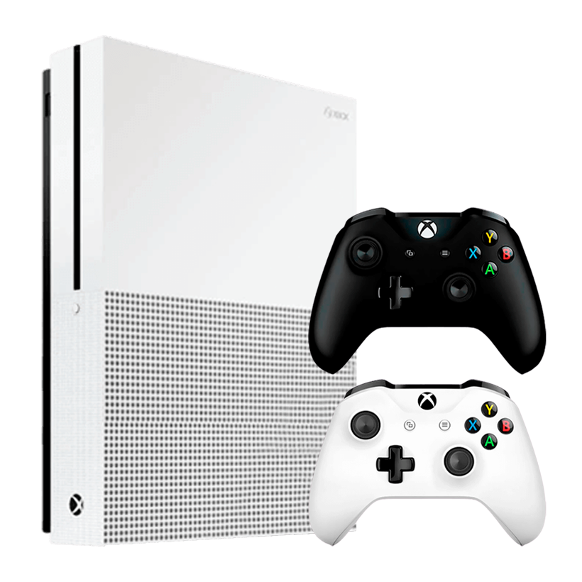 Набір Консоль Microsoft Xbox One S 1TB White Б/У  + Геймпад Бездротовий Version 2 Black - Retromagaz