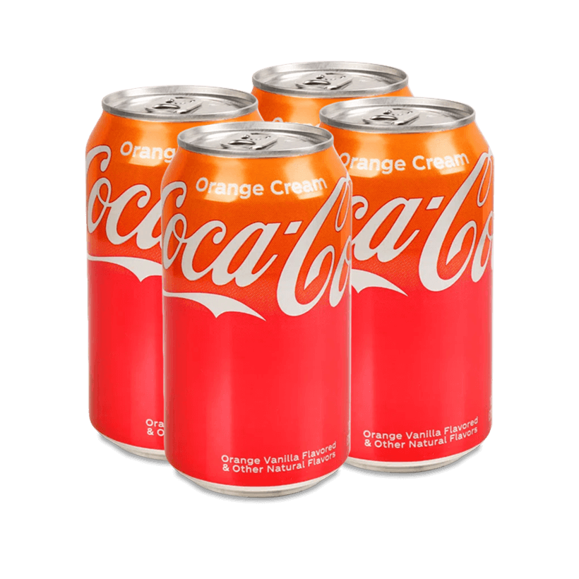 Набір Напій 4шт Coca-Cola Orange Cream 355ml - Retromagaz
