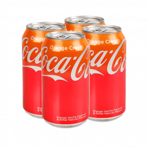 Набор Напиток 4шт Coca-Cola Orange Cream 355ml - Retromagaz