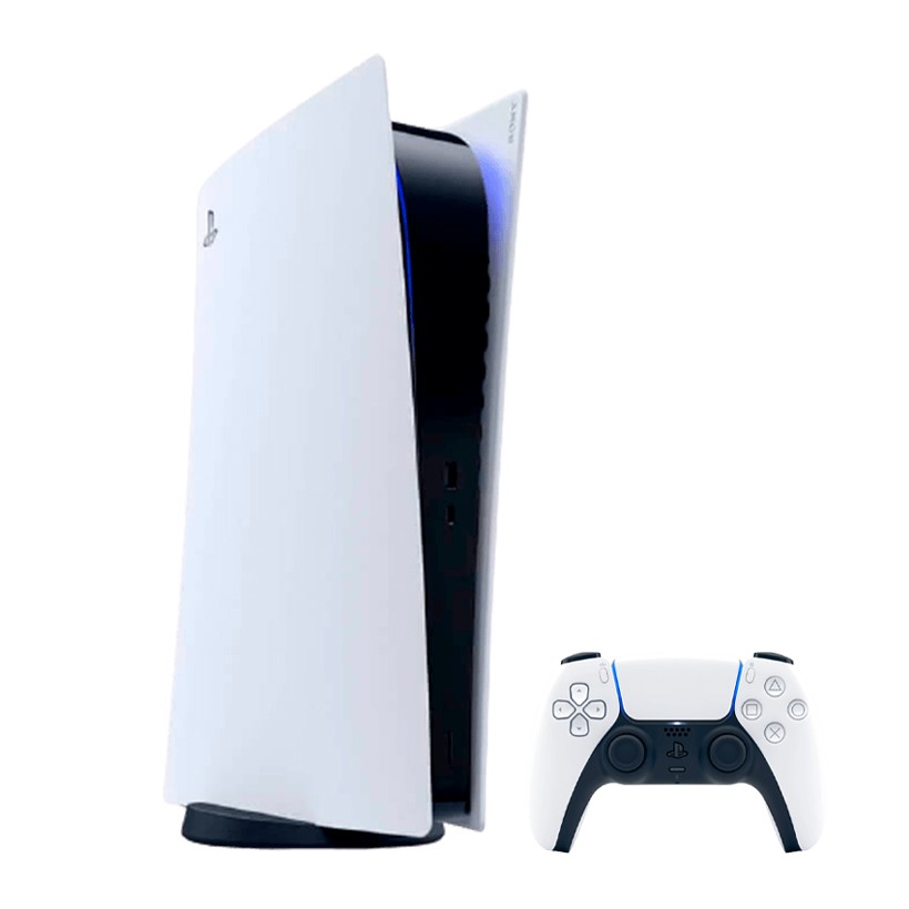 Набір Консоль Sony PlayStation 5 Digital Edition 825GB White Б/У  + Геймпад Бездротовий DualSense + Підставка Black - Retromagaz