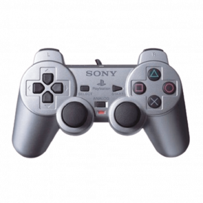 Геймпад Дротовий Sony PlayStation 2 DualShock 2 Silver Б/У Нормальний