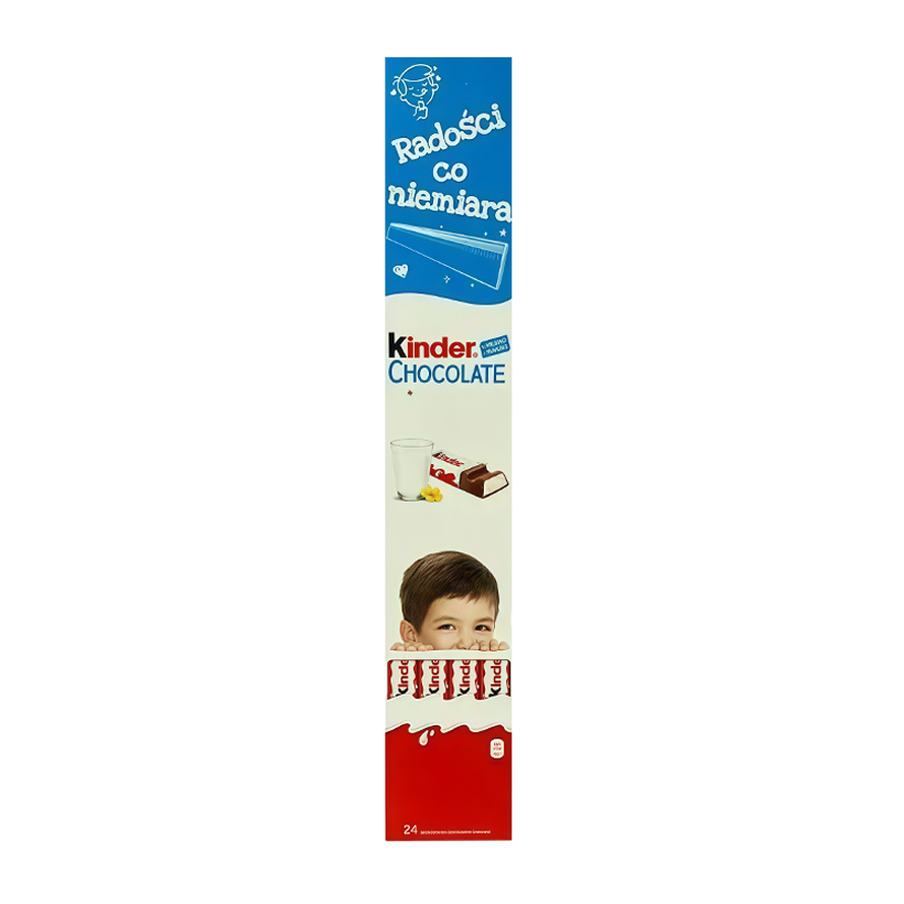 Шоколад Молочный Kinder Chocolate 24 Pieces 300g - Retromagaz