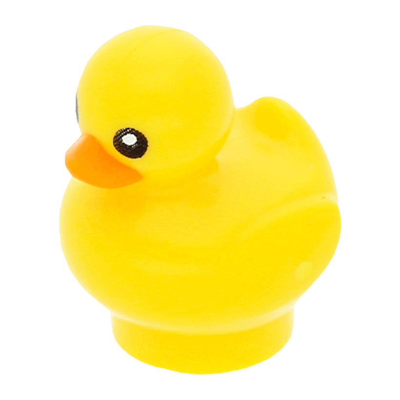 Фігурка Lego Земля Duckling with Black Eyes and Orange Beak Pattern Animals 49661pb01 6269141 Yellow Б/У - Retromagaz