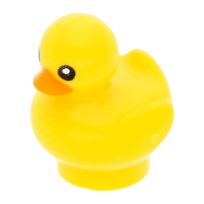 Фігурка Lego Duckling with Black Eyes and Orange Beak Pattern Animals Земля 49661pb01 1 6269141 Yellow Б/У - Retromagaz