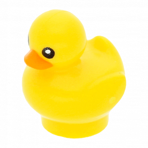 Фигурка Lego Земля Duckling with Black Eyes and Orange Beak Pattern Animals 49661pb01 1 6269141 Yellow Б/У - Retromagaz