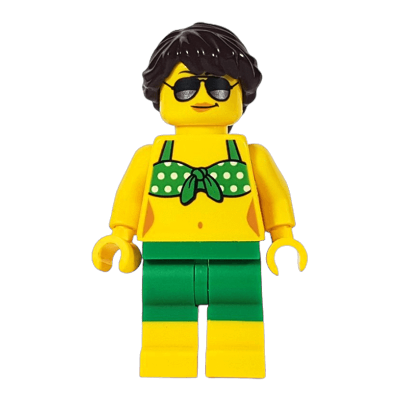 Фігурка Lego People 973pb2738 Beachgoer City cty0763 1 Б/У - Retromagaz