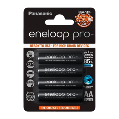 Аккумулятор Panasonic AA Eneloop Pro 4шт 2500 mAh - Retromagaz
