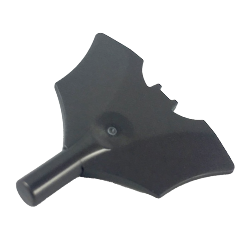 Оружие 4шт Lego Метательное Batarang with Bar on Bottom 37720d 6236812 Pearl Dark Grey Б/У - Retromagaz