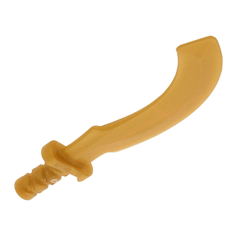 Зброя Lego Меч Khopesh Sickle Sword 93247 4610763 6099952 Pearl Gold Б/У - Retromagaz