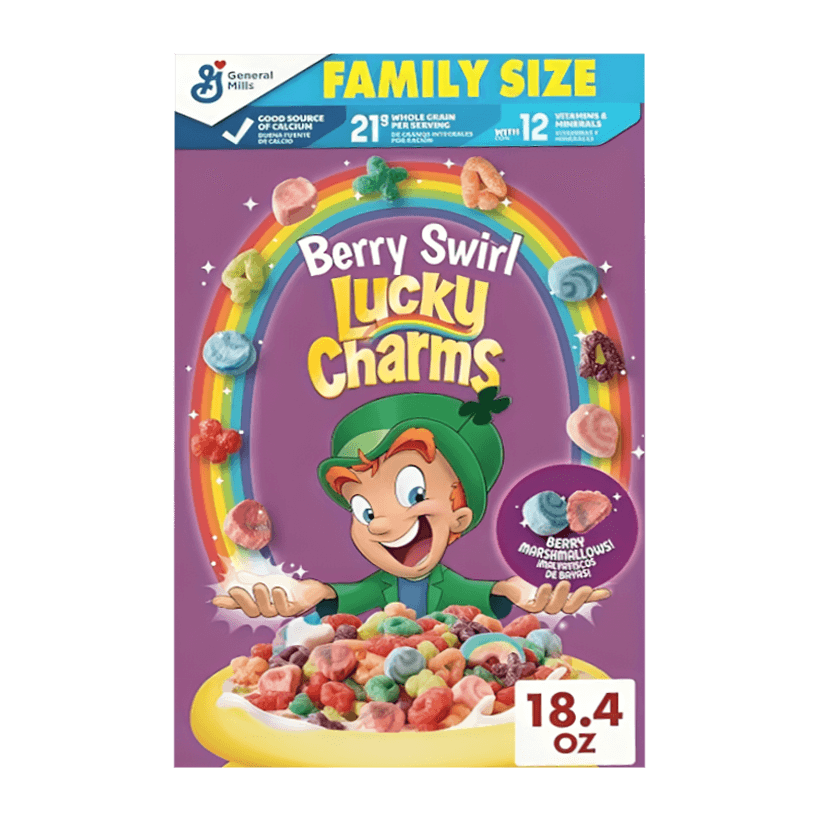 Сухий Сніданок Lucky Charms Berry Swir 521g - Retromagaz