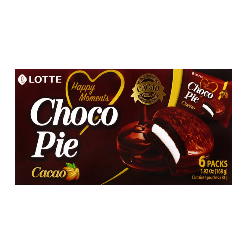 Тістечка Lotte Чокопай Какао Choco Pie (6 Тістечок) 168g - Retromagaz
