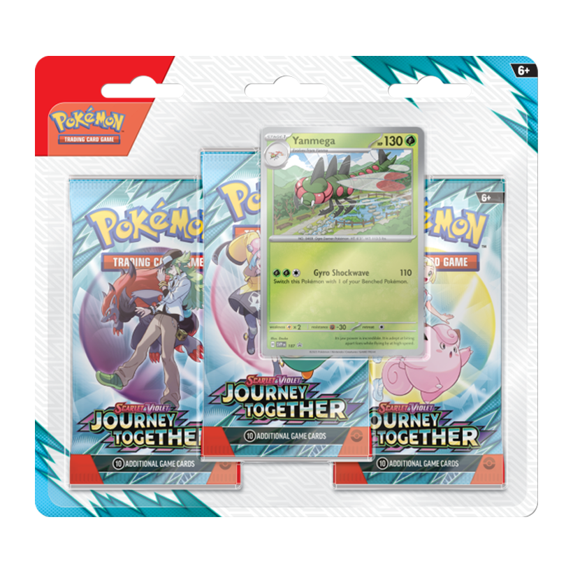Картки Коллекционная Игра Pokemon Scarlet & Violet - Journey Together 3 Pack Blister - Retromagaz