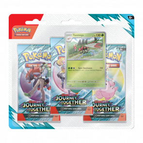 Карты Pokemon Коллекционные Игра Pokemon Scarlet & Violet - Journey Together 3 Pack Blister Карты Pokemon Коллекционные Игра Pokemon Scarlet & Violet - Journey Together 3 Pack Blister - Retromagaz