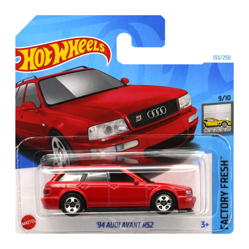 Машинка Базова Hot Wheels '94 Audi Avant RS2 Factory Fresh 1:64 HTC54 Red - Retromagaz