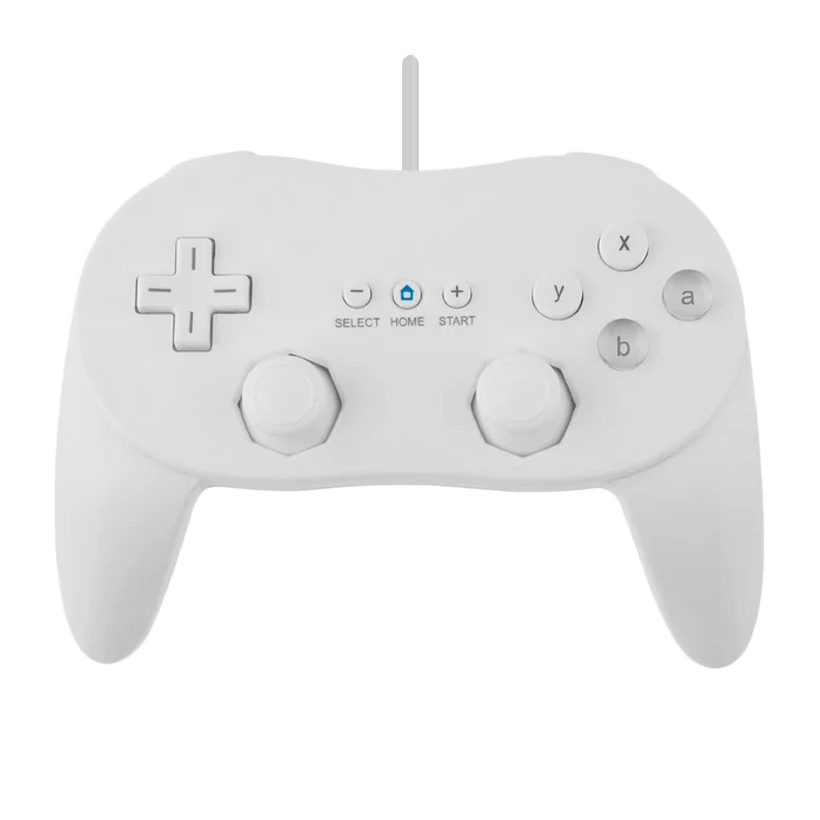 Геймпад Дротовий RMC Wii Classic Controller Pro White 1m Новий - Retromagaz