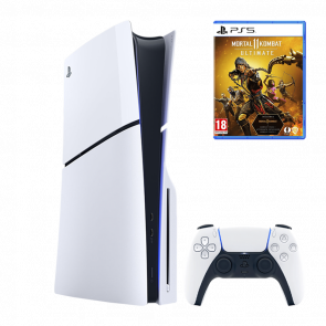 Набір Консоль Sony PlayStation 5 Slim Blu-ray 1TB White Б/У + Гра Mortal Kombat 11 Ultimate Edition Російські Субтитри + Геймпад Бездротовий DualSense Набір Консоль Sony PlayStation 5 Slim Blu-ray 1TB White Б/У + Гра Mortal Kombat 11 Ultimate Edition Російські Субтитри + Геймпад Бездротовий DualSense - Retromagaz