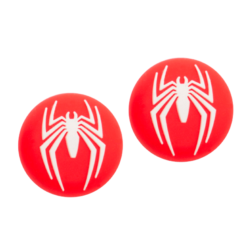 Накладки на Стики 2шт RMC Spider-Man PlayStation 5 4 3 2 1 XboxSeries One 360 Switch 2 White Red - Retromagaz