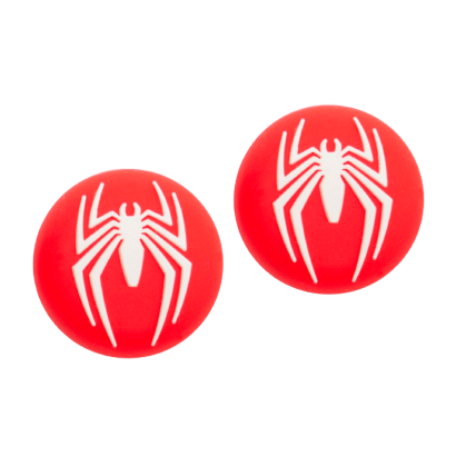 Накладки на Стіки RMC Spider-Man PS 5 4 3 2 1 Xbox Series One 360 Red White 2шт - Retromagaz