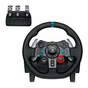 Руль Проводной Logitech PlayStation 4 G29 Driving Force Racing Wheel (941-000110, 941-000112) Black Новый - Retromagaz
