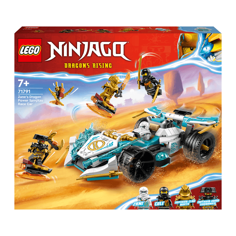 Конструктор Lego Zane's Dragon Power Spinjitzu Race Car Ninjago 71791 Новий - Retromagaz