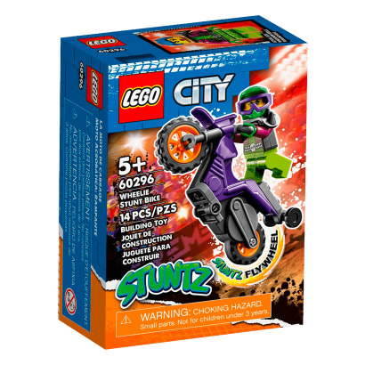 Набор Lego Акробатический Трюковый Мотоцикл 60296 City Новый - Retromagaz