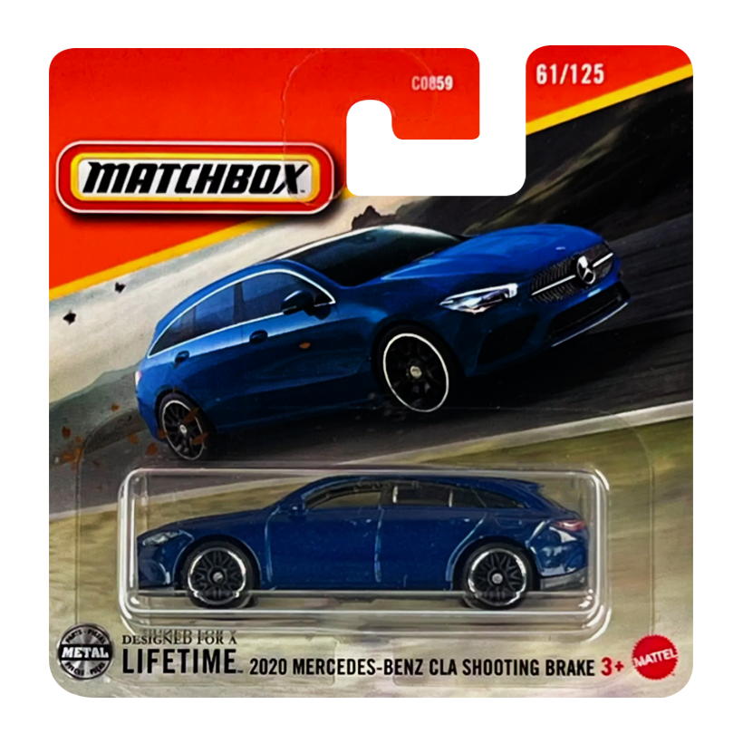 Машинка Большой Город Matchbox 2020 Mercedes-Benz CLA Shooting Brake Road Trip 1:64 JBR65 Blue - Retromagaz