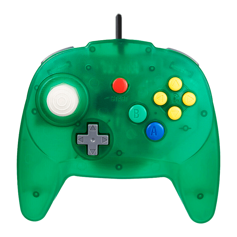 Геймпад Проводной RMC N64 Version 2 Trans-Green 1.8m Новый - Retromagaz