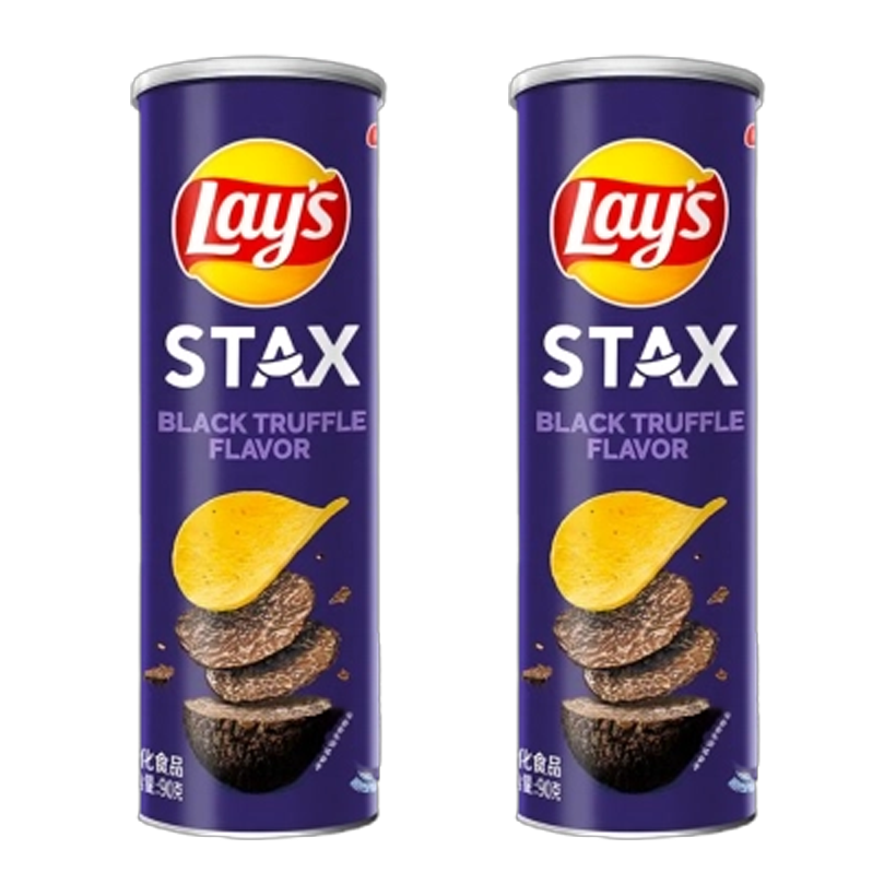 Набор Чипсы 2шт Lay's Stax Азиатские со Вкусом Черного Трюфеля 104g - Retromagaz