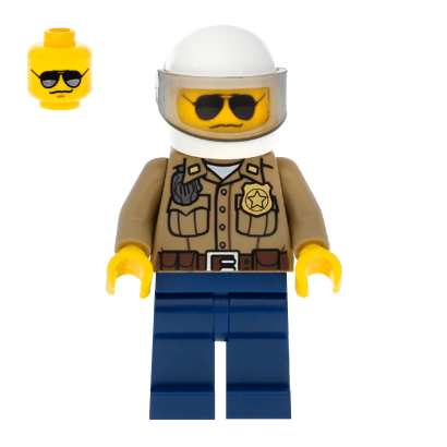 Фігурка Lego City Police 973pb0985 Forest Dark Tan Shirt with Pockets cty0276 Б/У Нормальний - Retromagaz