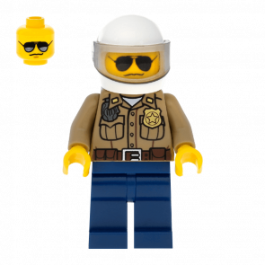 Фигурка Lego City Police 973pb0985 Forest Dark Tan Shirt with Pockets cty0276 Б/У Нормальный