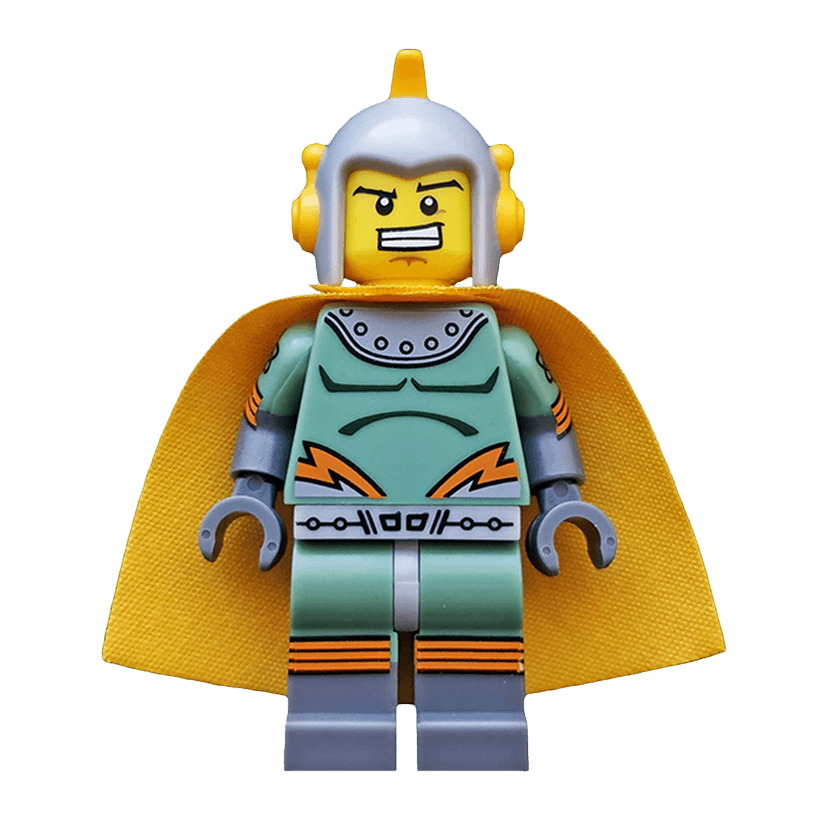 Фигурка Lego Series 17 Retro Space Hero Collectible Minifigures col296 Б/У - Retromagaz