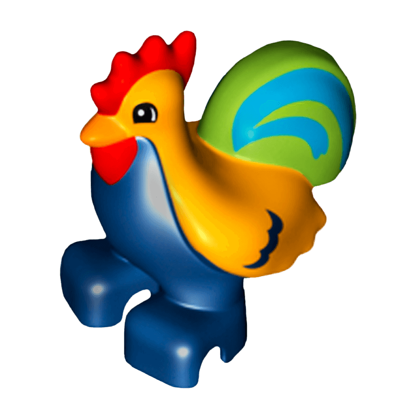 Фигурка Lego Animals Chicken Lime Tail Duplo bb0852pb01 Б/У - Retromagaz